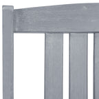 Gartenstühle mit Kissen 2 Stk. Grau Massivholz Akazie