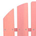 Adirondack-Gartenbank 2-Sitzer mit Fußteil Tannenholz Rosa