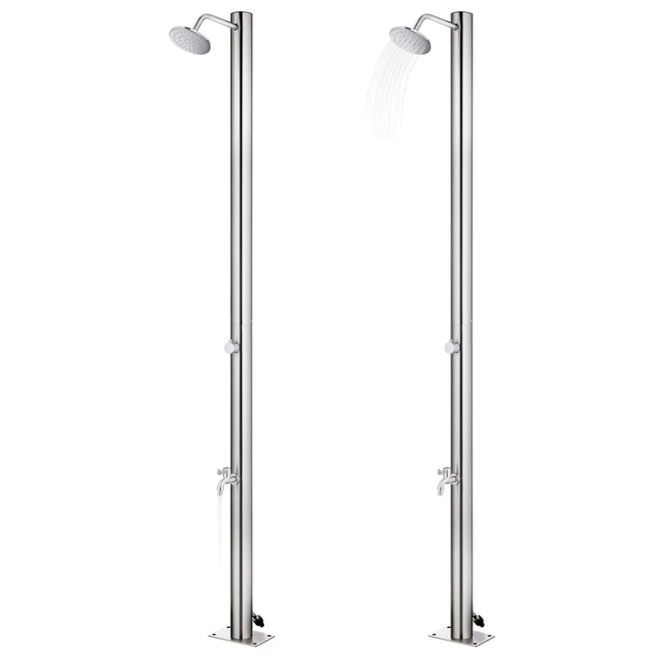 Gartendusche 215 cm Edelstahl