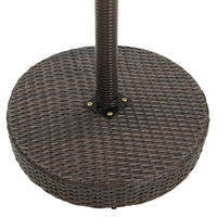 3-tlg. Gartenbar-Set Poly Rattan Braun