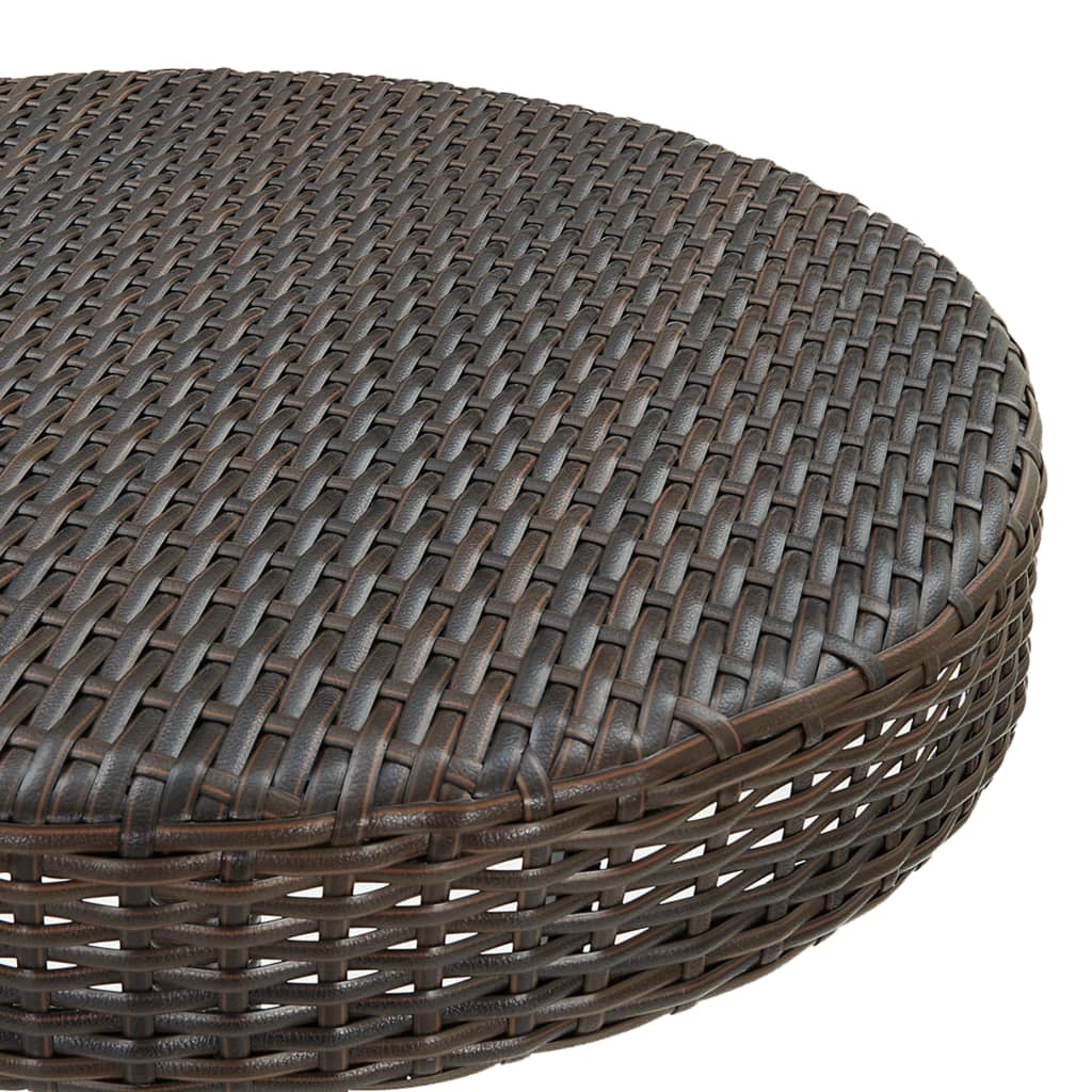 3-tlg. Gartenbar-Set Poly Rattan Braun