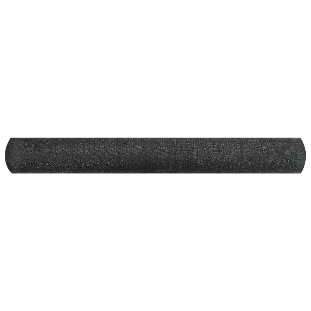 Zaunblende Schwarz 1,2x25 m HDPE 150 g/m²