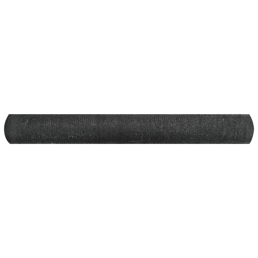 Zaunblende Schwarz 1x25 m HDPE 195 g/m²