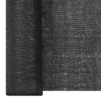 Zaunblende Schwarz 1,2x25 m HDPE 195 g/m²