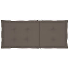 Gartenstühle 2 Stk. mit Taupe Kissen Massivholz Teak