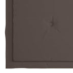 Gartenstühle mit Taupe Kissen 6 Stk. Massivholz Teak