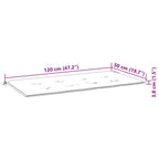 Stapelbare Gartenbank mit Auflage 128,5 cm Massivholz Teak