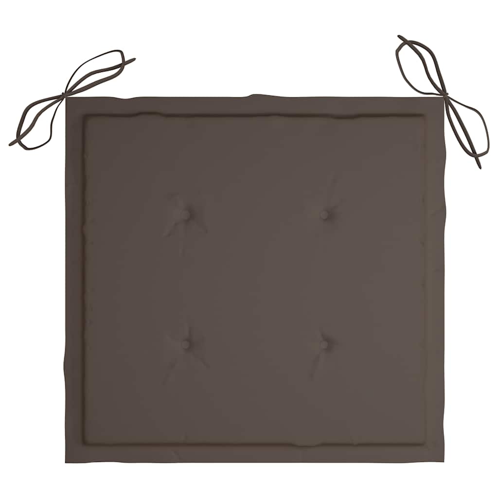 Garten-Essstühle 2 Stk. mit Kissen Massivholz Akazie