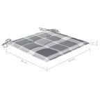 Garten-Essstühle 3 Stk. mit Kissen Massivholz Akazie