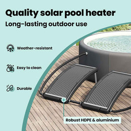 vidaXL Gebogene Solar-Heizpaneele für Pool 2 Stk. 110x65 cm