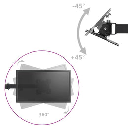 Monitor-Tischhalterung aus Hochleistungsstahl - Schwarz