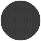 5-tlg. Garten-Sofagarnitur mit Auflagen Poly Rattan Schwarz