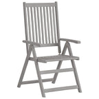 Verstellbare Gartenstühle 4 Stk. mit Auflagen Massivholz Akazie
