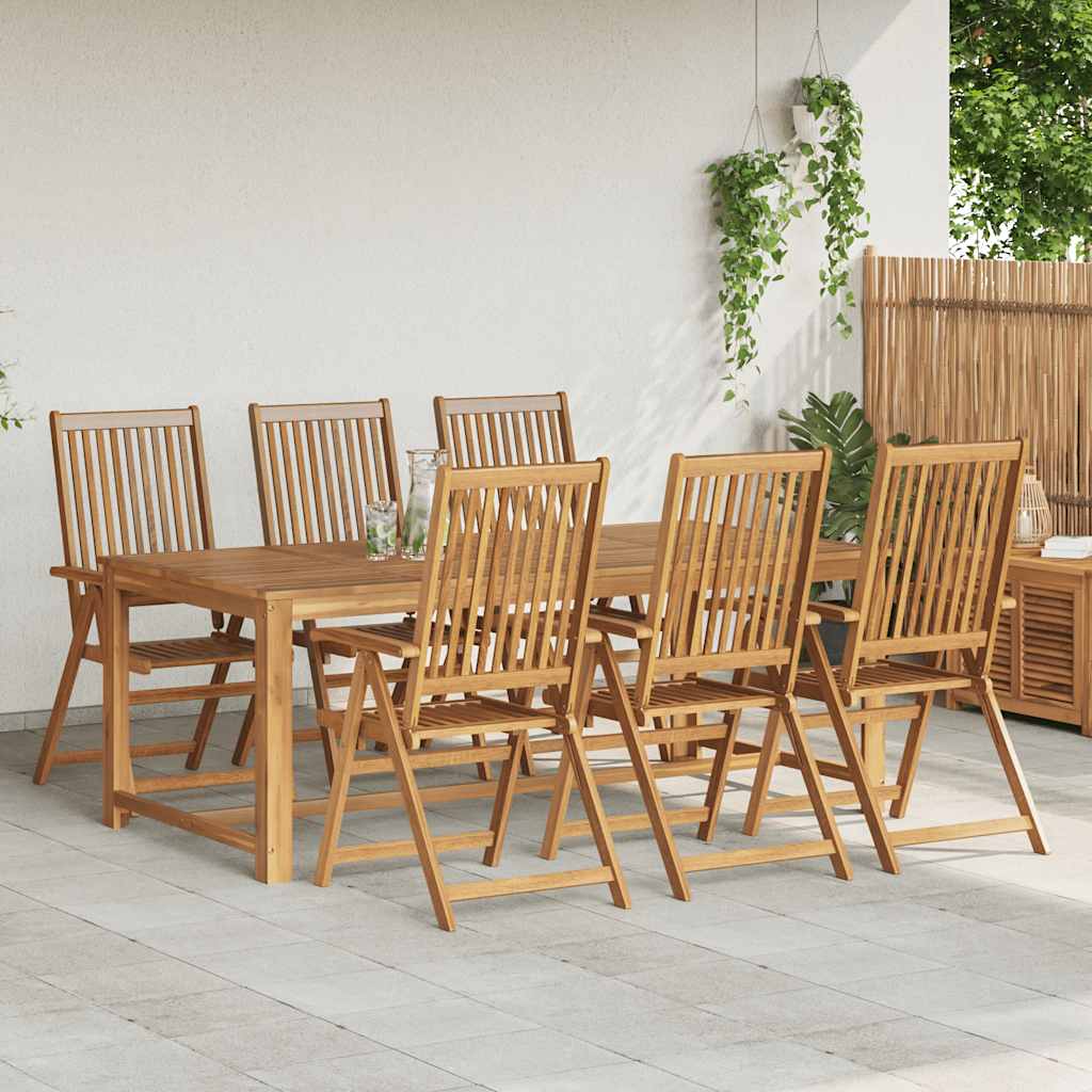 Klappbare Gartenstühle 6 Stk. Massivholz Akazie