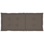 Gartenstühle 4 Stk. mit Taupe Kissen Massivholz Teak