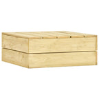 2-tlg. Garten-Lounge-Set mit Kissen Kiefernholz Imprägniert