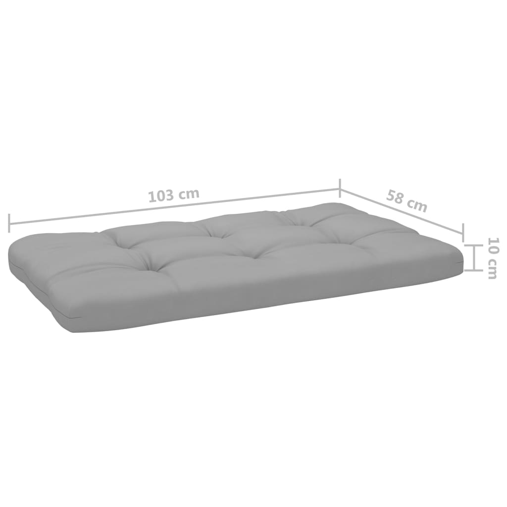 2-Sitzer-Palettensofa Weiß Imprägniertes Kiefernholz