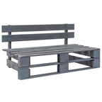 4-tlg. Paletten-Lounge-Set Grau Imprägniertes Kiefernholz