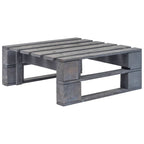 4-tlg. Paletten-Lounge-Set Grau Imprägniertes Kiefernholz