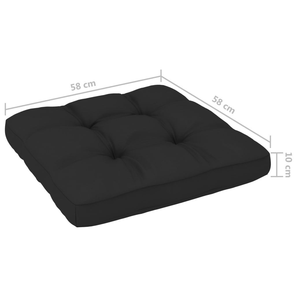 4-tlg. Paletten-Lounge-Set Weiß Imprägniertes Kiefernholz