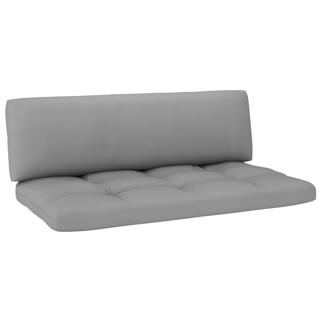 6-tlg. Paletten-Lounge-Set Grau Imprägniertes Kiefernholz