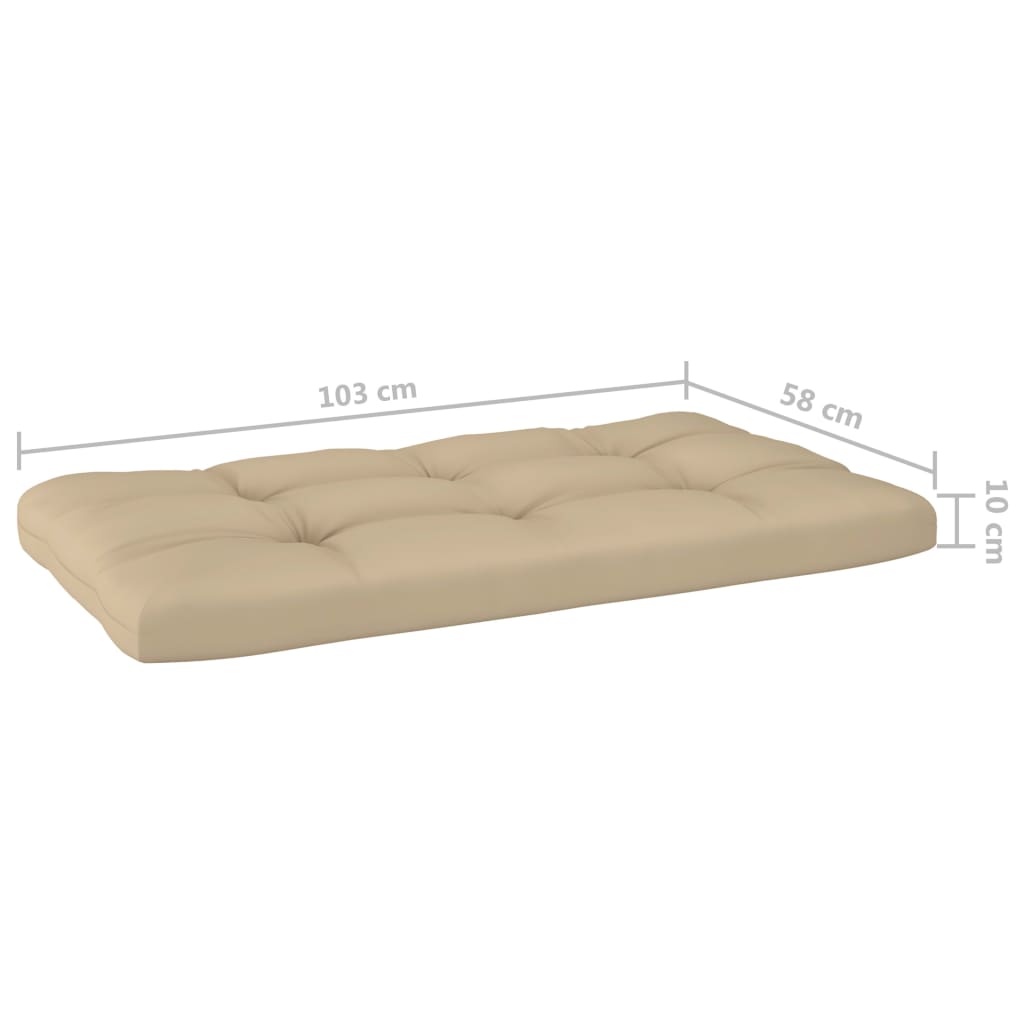 6-tlg. Paletten-Lounge-Set Weiß Imprägniertes Kiefernholz