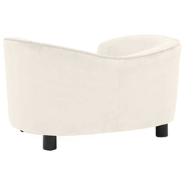 vidaXL Hundesofa Creme 69x49x40 cm Plüsch