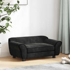 Hundesofa Schwarz 72x45x30 cm Plüsch