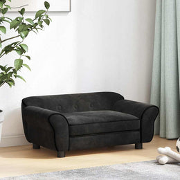 Hundesofa Schwarz 72x45x30 cm Plüsch