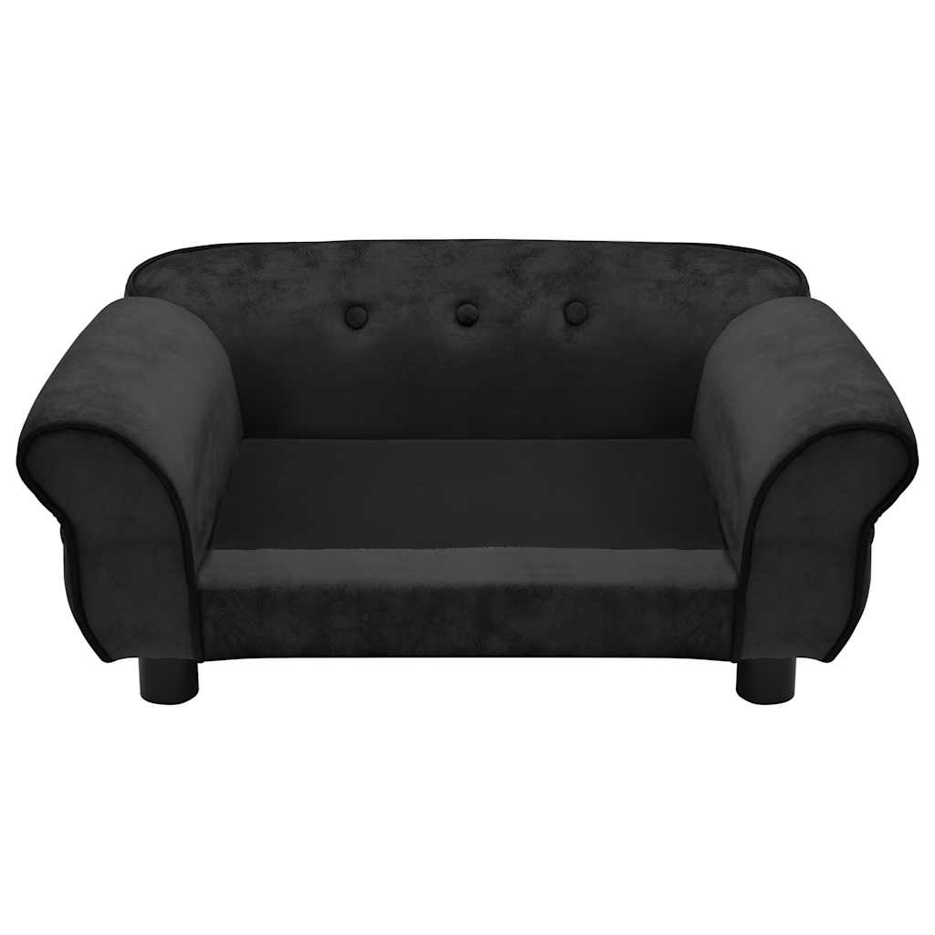 Hundesofa Schwarz 72x45x30 cm Plüsch