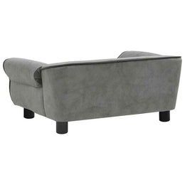 vidaXL Hundesofa Dunkelgrau 72x45x30 cm Plüsch