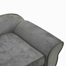 vidaXL Hundesofa Dunkelgrau 72x45x30 cm Plüsch
