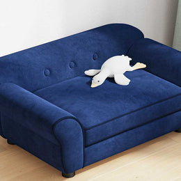 Hundesofa Blau 72x45x30 cm Plüsch