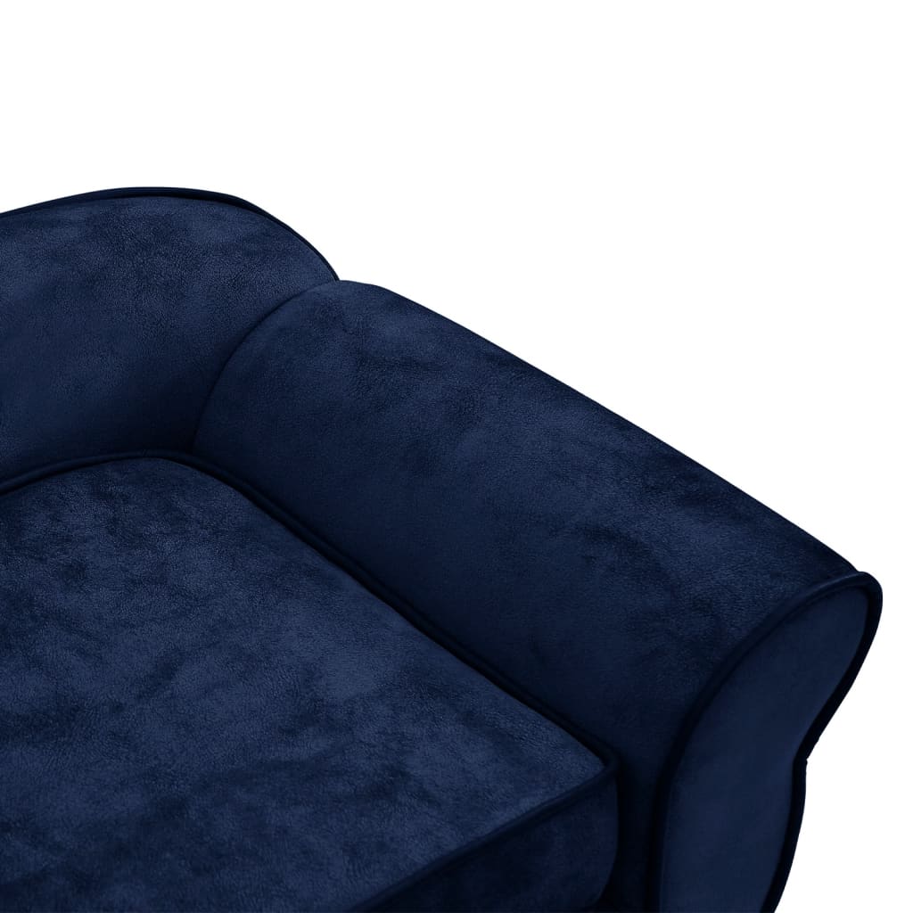 Hundesofa Blau 72x45x30 cm Plüsch