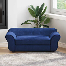 Hundesofa Blau 72x45x30 cm Plüsch
