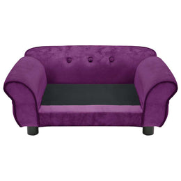 vidaXL Hundesofa Burgunderrot 72x45x30 cm Plüsch