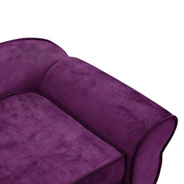 vidaXL Hundesofa Burgunderrot 72x45x30 cm Plüsch