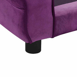 vidaXL Hundesofa Burgunderrot 72x45x30 cm Plüsch