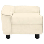 Hundesofa Creme 72x45x30 cm Plüsch