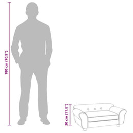vidaXL Hundesofa Türkis 72x45x30 cm Plüsch