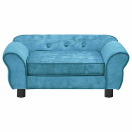 vidaXL Hundesofa Türkis 72x45x30 cm Plüsch