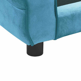 vidaXL Hundesofa Türkis 72x45x30 cm Plüsch