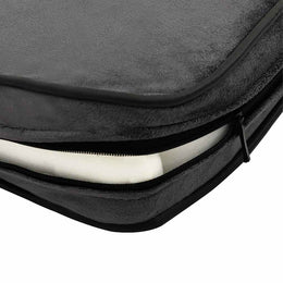 vidaXL Hundesofa Dunkelgrau 81x43x31 cm Plüsch und Kunstleder