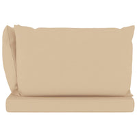 Garten-Palettensofa 2-Sitzer mit Kissen in Beige Kiefernholz