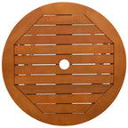 Klappbarer Gartentisch Ø60x75 cm Massivholz Eukalyptus