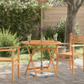 Klappbarer Gartentisch Ø90x75 cm Massivholz Eukalyptus