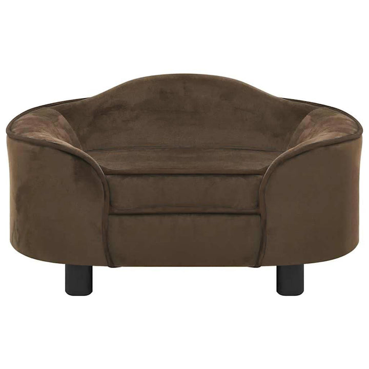 Hundesofa Braun 67x47x36 cm Plüsch