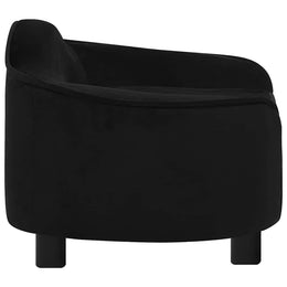 vidaXL Hundesofa Schwarz 67x47x36 cm Plüsch