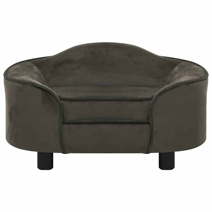 Hundesofa Dunkelgrau 67x47x36 cm Plüsch