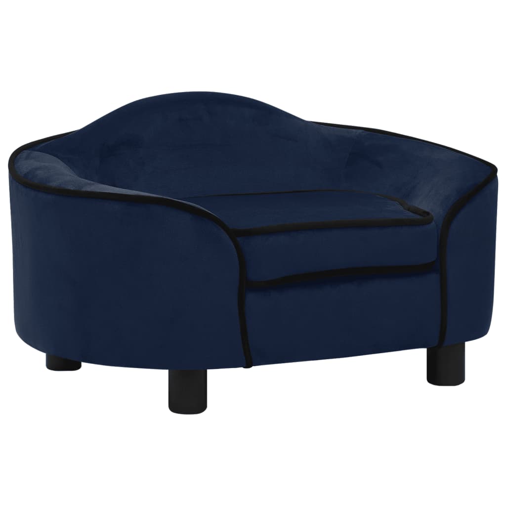 Hundesofa Blau 67x47x36 cm Plüsch